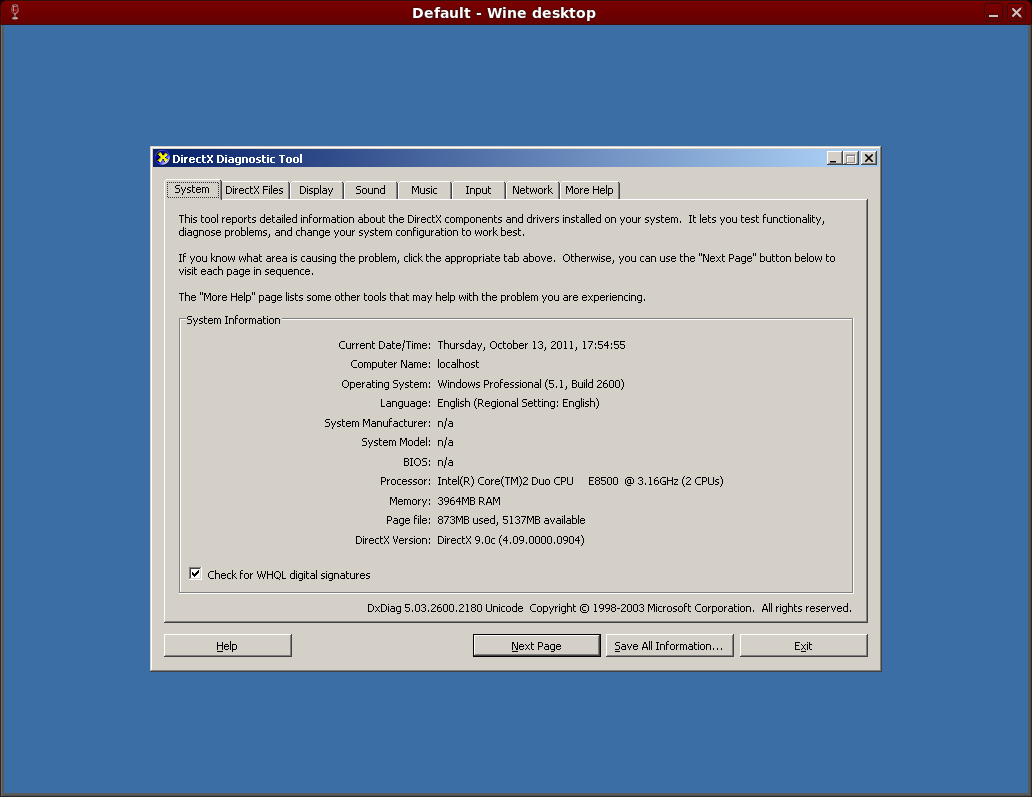 Wine: Installing DirectX End-User Runtimes (June 2010 